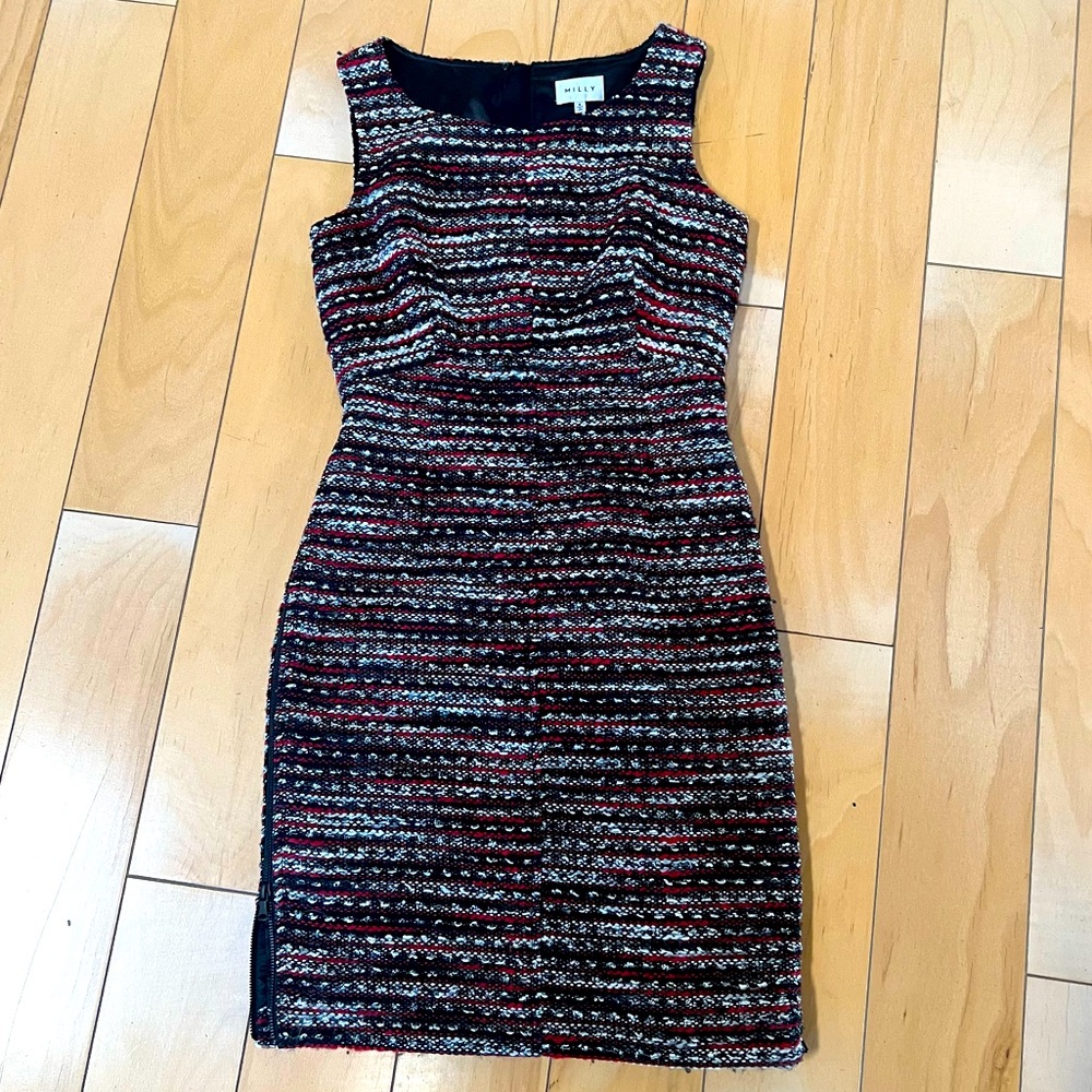 Milly Tweed Sheath Dress size 6 EUC
